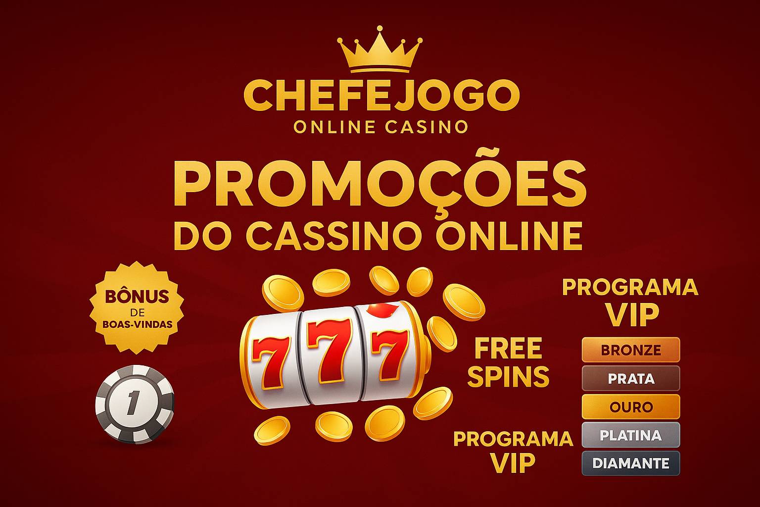 CASSINO CHEFEJOGO BONUS: 225 Rodadas Grátis e 4000 Reais
