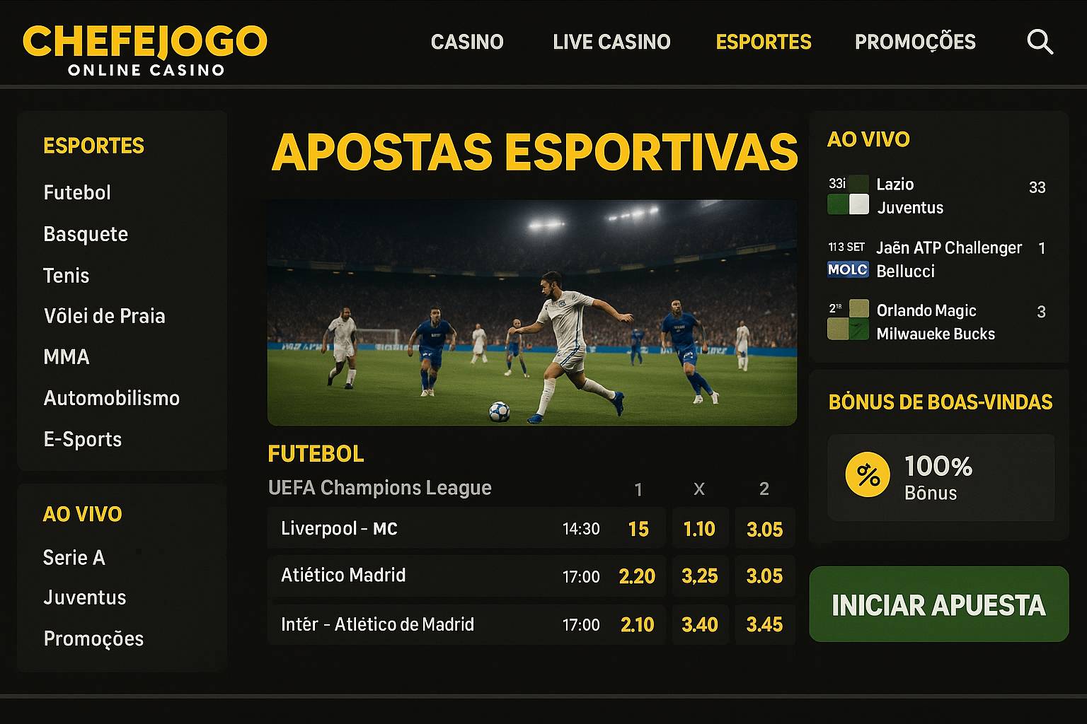 CHEFEJOGO Cassino Online