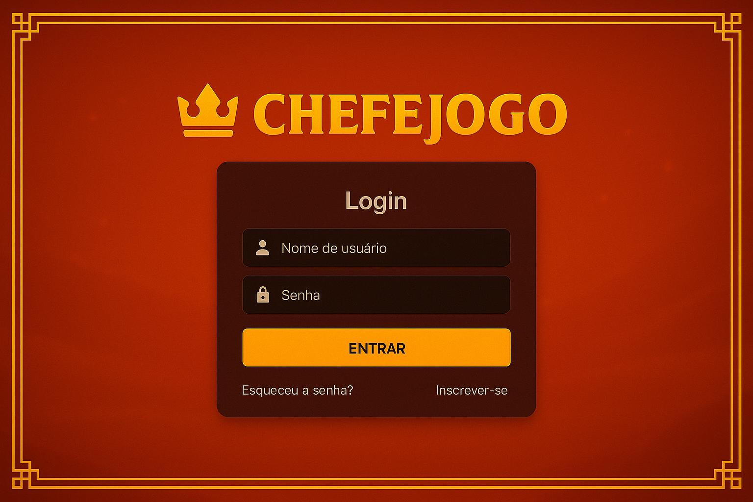 Login CHEFEJOGO Casino Online 