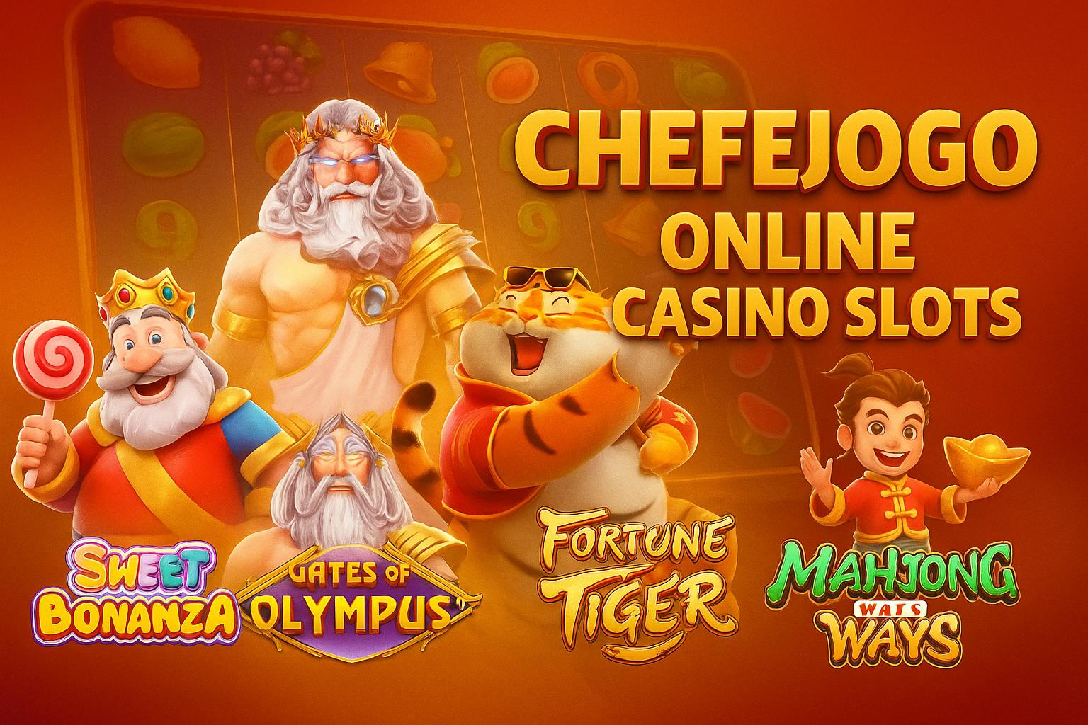 CHEFEJOGO Slots: Fortune Tiger, Sugar Rush e Fortune Dragon
